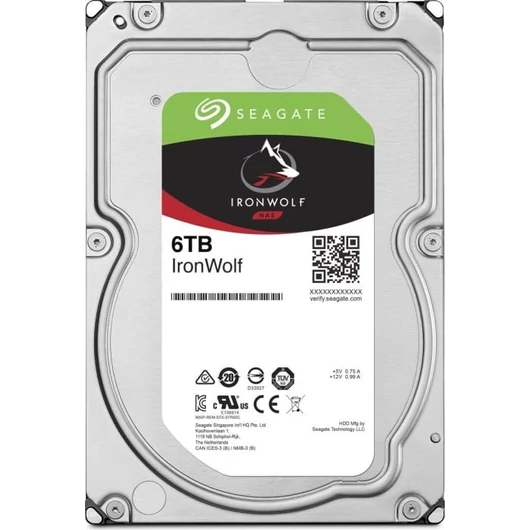 HDD SATA Seagate 6TB 3.5 5900 256M IronWolf VN001