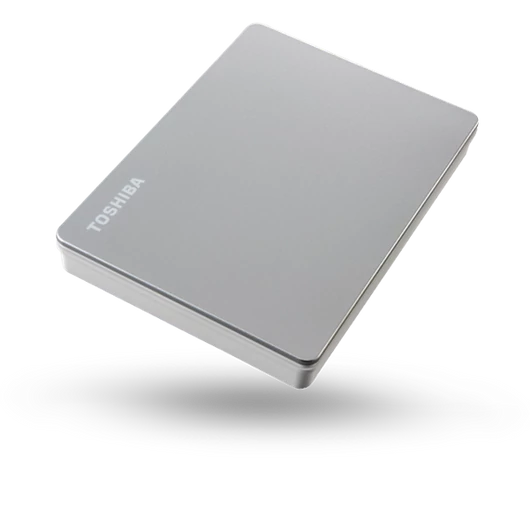 Toshiba Külső HDD 2.5" - 2TB Canvio Flex Ezüst (USB3.2 Gen 1. (USB-A, USB Type-C; ~5Gbps; exFAT + ; Mac kompatibilis)