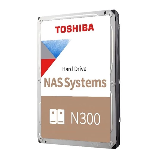 Toshiba Belső HDD 3.5" - N300 High-Reliability 12TB (Retail; NAS, RAID-, Multimédiás kiszolgálótárhely; 512MB / 7200RPM)