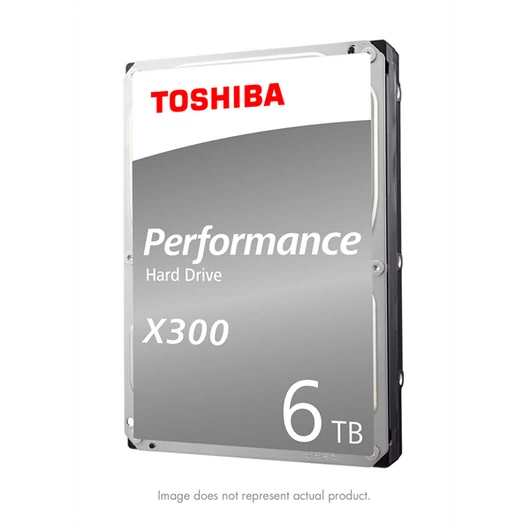 Toshiba Belső HDD 3.5" - X300 High-Performance 6TB (Retail; asztali munkaállomások, médiaközpontok; 256MB / 7200RPM)