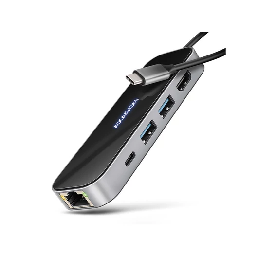 AXAGON HMC-6GLN USB-C 5Gbps GLASS 6in1 hub