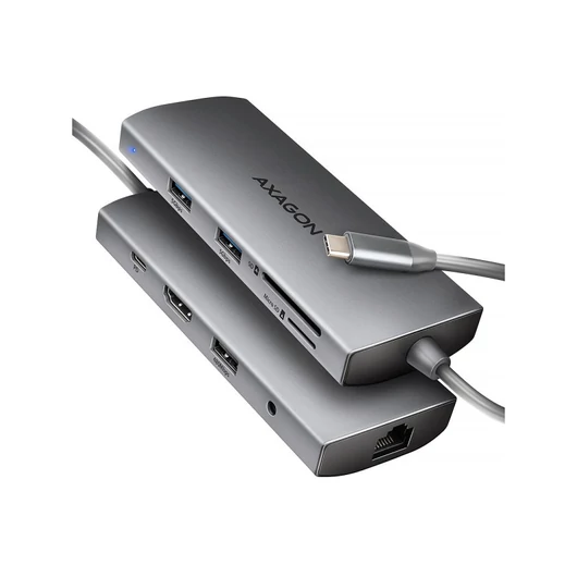 AXAGON HMC-8HLSA USB-C 5Gbps 9in1 hub
