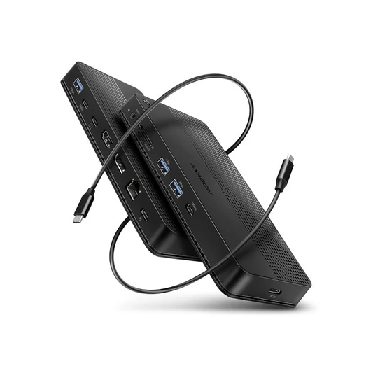 AXAGON HMC-U4 USB4 40Gbps DUAL 4K DISPLAY 12in1 dock