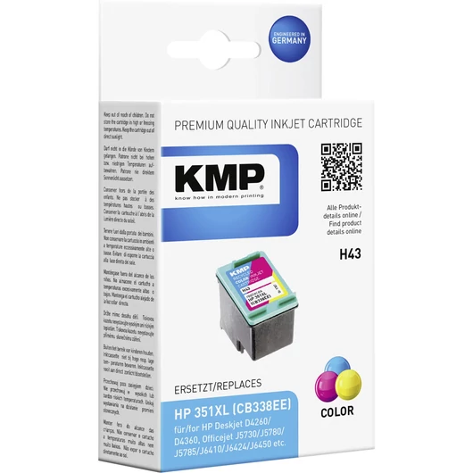 Utángyártott HP CB338EE Tintapatron Color No.351XL KMP KMP