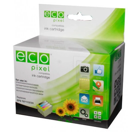 Utángyártott HP CC656AE Tintapatron Color ECOPIXEL No.901XL Ecopixel