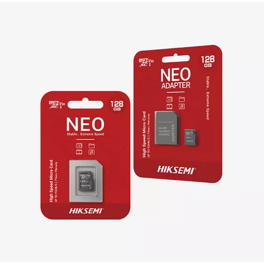 HIKSEMI Memóriakártya MicroSDHC 8GB Neo CL10 23R / 10W UHS-I + Adapter (HIKVISION)