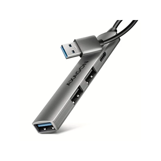 HUB AXAGON HUE-STA 1x USB3.2 Gen 1, 2x USB2.0, 1x USB-C 2.0, ALU, 12cm Type-A kábel