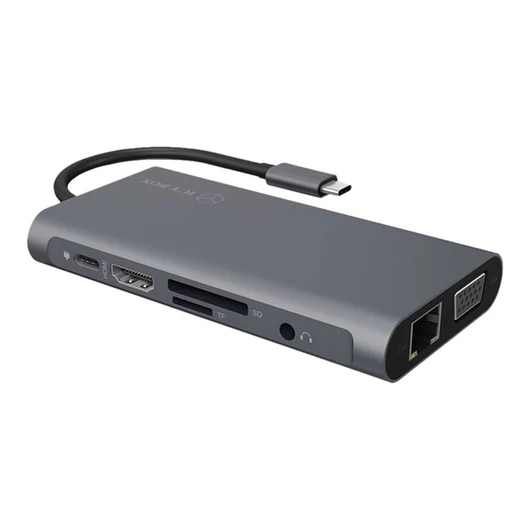 ICYBOX IB-DK4040-CPD IcyBox Docking Station USB Type-C, 3xUSB, HDMI 4k 30Hz, VGA, SD/microSD