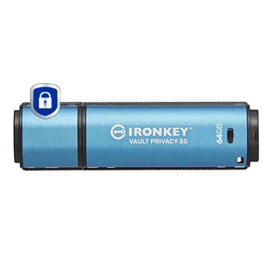 64GB IRONKEY VAULT PRIVACY 50 AES-256 ENCRYPTED FIPS 197