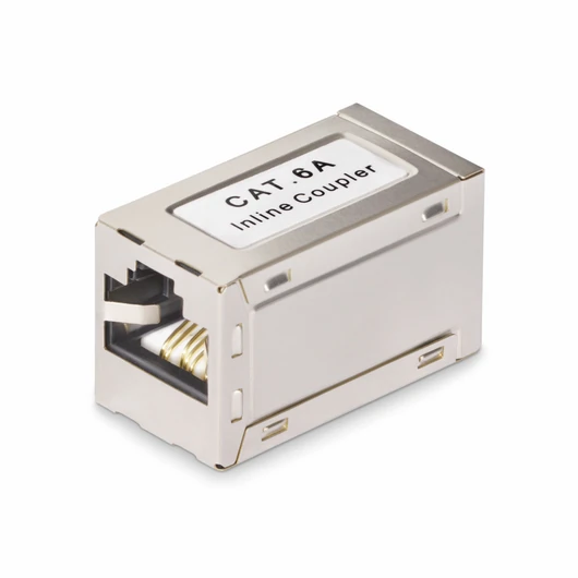 SHIELDED RJ45 COUPLER CAT6A ETHERNET COUPLER F/F