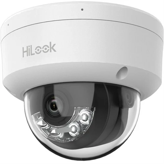 Hikvision HiLook IP dómkamera - IPC-D140HA-LU (4MP, 2,8mm, kültéri, H265 + , IP67, IK10, IR30m, ICR, DWDR, PoE)