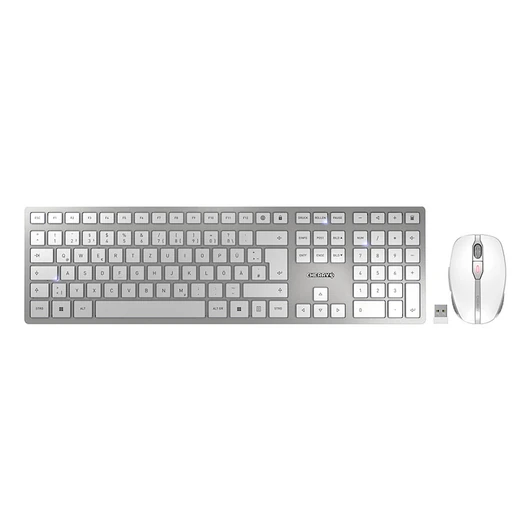 CHERRY DW 9100 SLIM KEYBOARD AND MOUSE SET WHITE SIL
