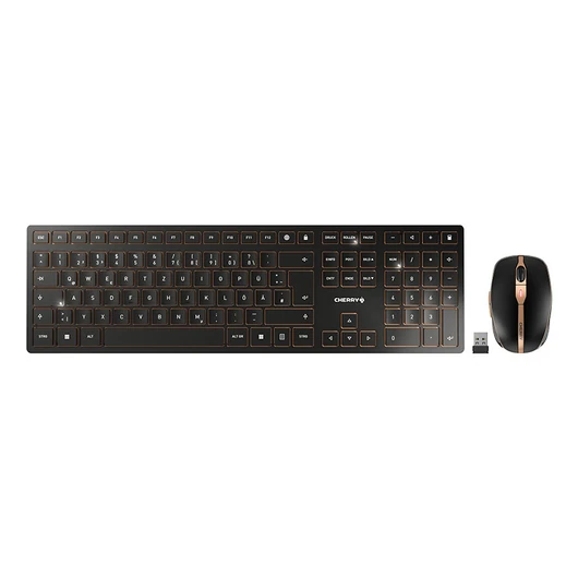 CHERRY DW 9100 SLIM KEYBOARD AND MOUSE SET BLACK-BRO