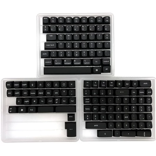 Keychron OSA Profile, ABS, Laser Engraving magyar Keycap Set fekete