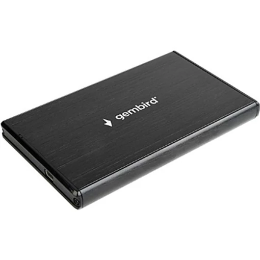 Gembird 2.5" SATA USB3.0 külső ház fekete aluminium