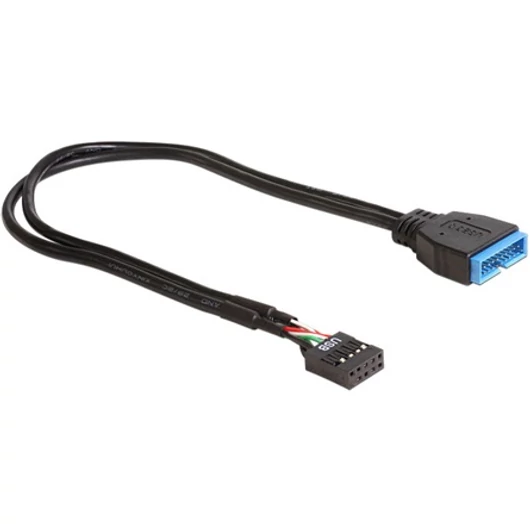 Delock USB Pinheader 9pin -> USB 3.0 pinheader F / M adatkábel 0.3m