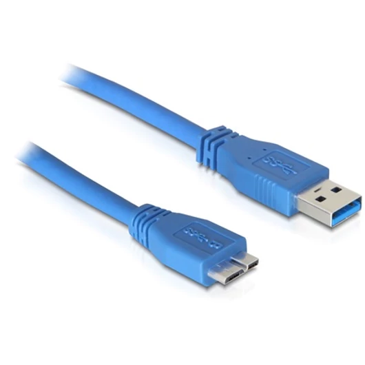 Delock USB 3.0 A -> USB 3.0 micro B M / M adatkábel 5m kék