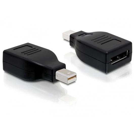 Delock Displayport mini 1.2 -> Displayport 1.2 M / F adapter fekete