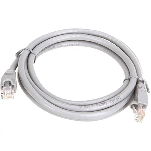 OEM RJ45 CAT6 UTP M / M adatkábel 1m LSOH szürke