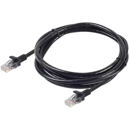 OEM RJ45 CAT6 UTP M / M adatkábel 1m LSOH fekete