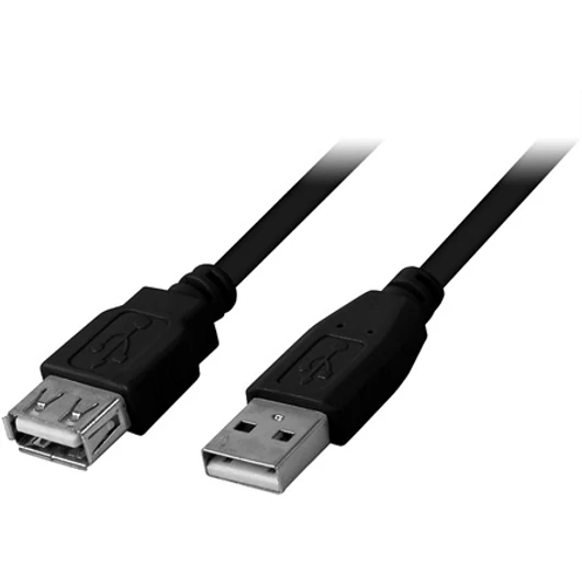 Goobay USB A M / F adatkábel hosszabbító 0.3m, szürke