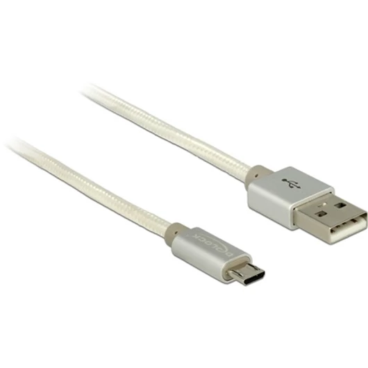 Delock USB 2.0 A -> USB 2.0 micro B M / M adatkábel 1m fehér