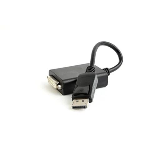 Gembird DisplayPort 1.2 -> DVI-D M / F adapter 0.1m fekete