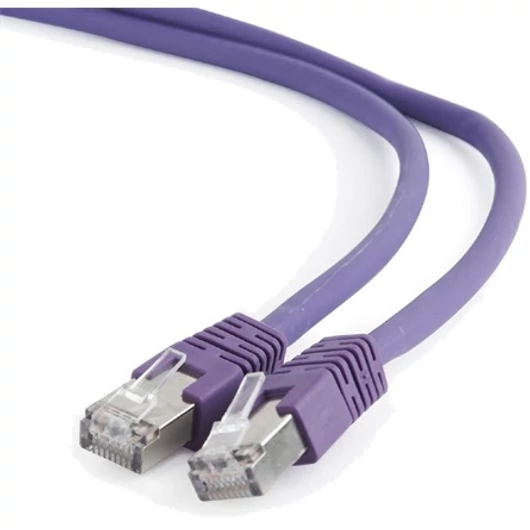 Gembird RJ45 CAT6 FTP M / M adatkábel 0.5m lila LSZH