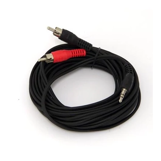 OEM Jack 3,5mm -> 2db RCA M / M audio kábel 1.5m