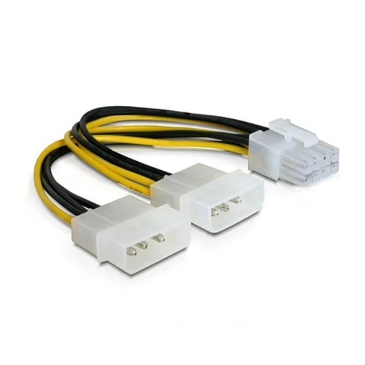 Delock 2db Molex Power 4pin -> Power 8pin M / F adapter (PCIe)