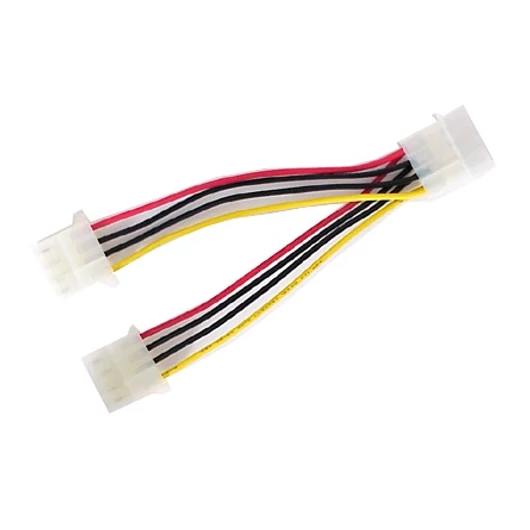 OEM Molex Power 4pin -> 2 Molex Power 4pin M / F tápkábel