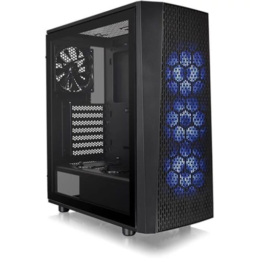 Thermaltake Versa J24 Tempered Glass RGB Edition táp nélküli ablakos ATX számítógépház fekete