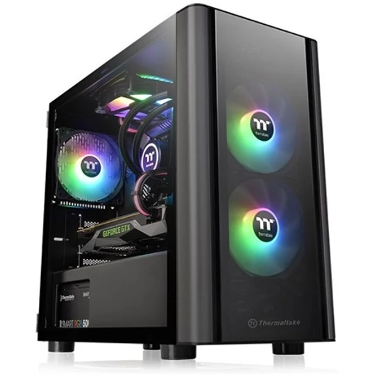 Thermaltake V150 TG táp nélküli ablakos mATX számítógépház fekete