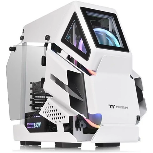 Thermaltake AH T200 Snow táp nélküli ablakos mATX számítógépház fehér