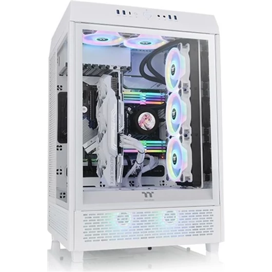 Thermaltake The Tower 500 Snow / White / Win / SPCC / Tempered Glass*3 / 120mm Standard Fan*2