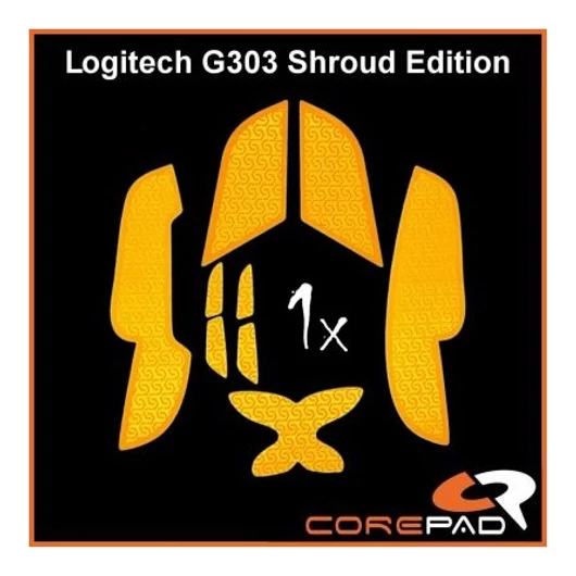 Corepad Logitech G303 Shroud Edition Soft Grips narancssárga