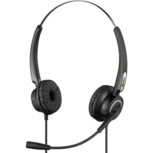 Sandberg Office Headset Pro Stereo USB fejhallgató headset fekete