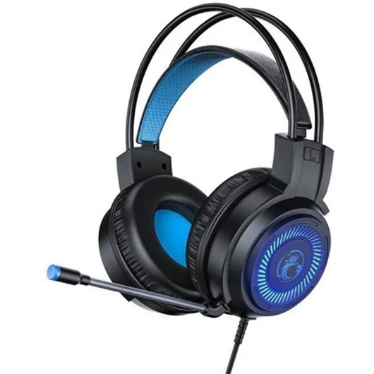 iMICE HD480 gaming fejhallgató headset fekete-kék