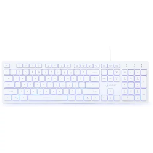 Gembird KB-UML3-01-W-RU USB orosz billentyűzet fehér