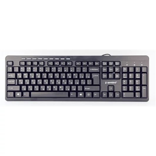 Gembird KB-UM-106-RU USB orosz billentyűzet fekete