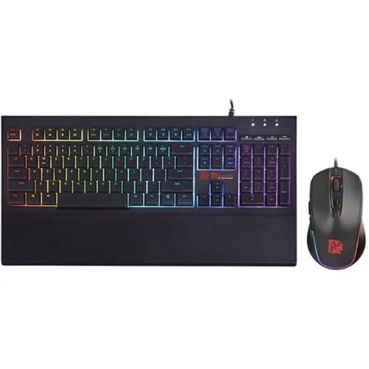 Tt eSPORTS Challenger Elite RGB Combo USB angol (US) gaming billentyűzet + egér fekete
