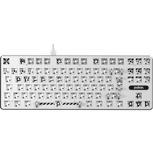 Pulsar PCMK HOTSWAP TKL 80% Barebone ISO USB gaming billentyűzet fehér
