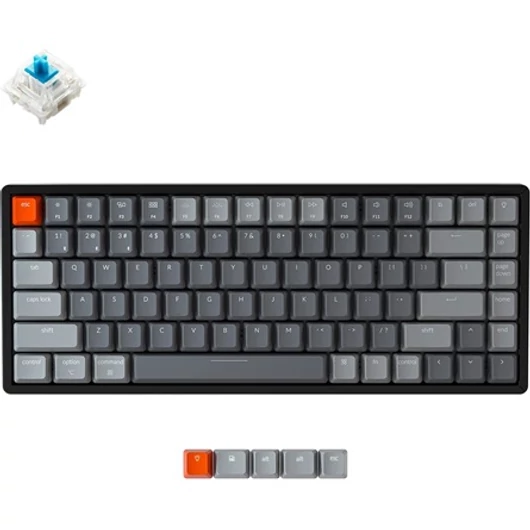 Keychron K2 RGB Bluetooth angol gaming Gateron G Pro Blue billentyűzet (Aluminum frame)