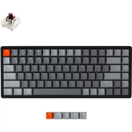 Keychron K2 RGB Bluetooth angol gaming Gateron G Pro Brown billentyűzet (Aluminum frame)