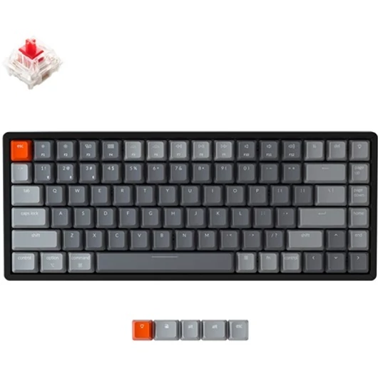 Keychron K6 RGB Bluetooth angol Gateron G Pro Red billentyűzet (Aluminum frame)
