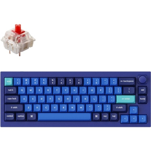 Keychron Q2 Swappable RGB Backlight Red Switch Knob Version - Blue