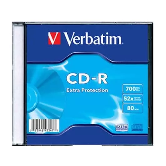 Verbatim CD-R írható CD lemez 700MB vékony tok