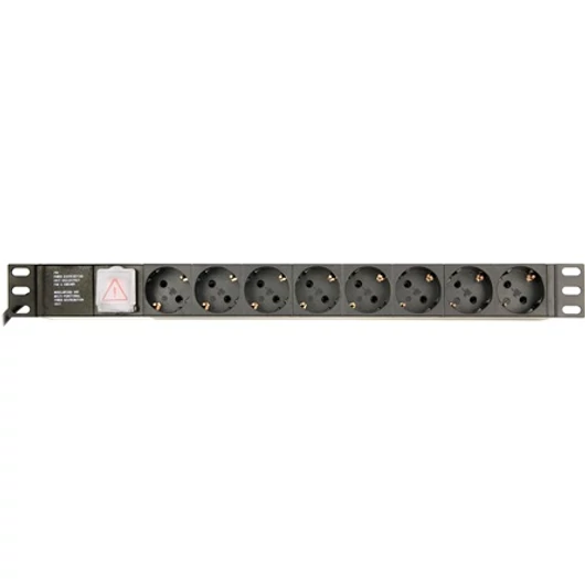 GEMBIRD Power distribution unit PDU 8 Schuko sockets 1U 16A 3m cable