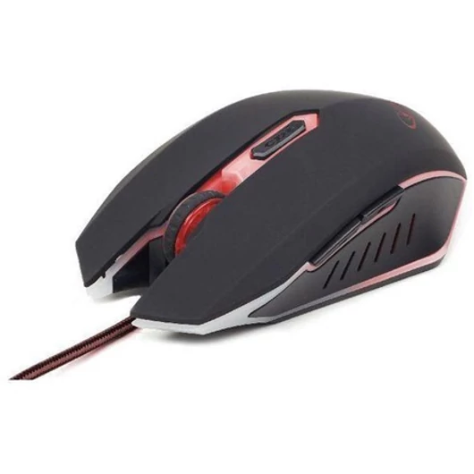 Gembird USB optikai gamer egér fekete-piros