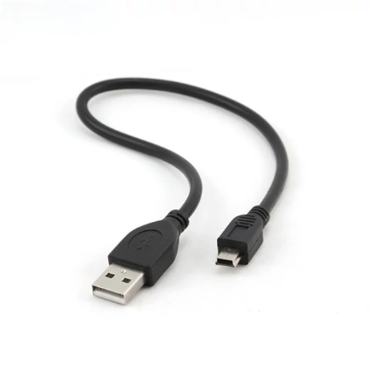 Gembird USB A -> USB mini B 5pin M / M adatkábel 0.3m fekete